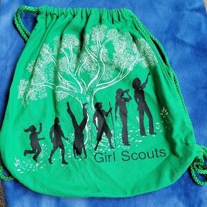 Girl Scout Drawstring Backpack - Green
